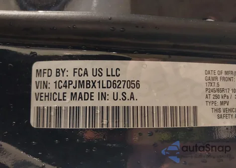 2020 Jeep Cherokee Trailhawk 4X4 from USA, damaged, VIN 1C4PJMBX1LD627056